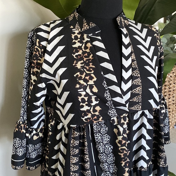 NWOT Tribal Bubble Dress - Picture 3 of 4